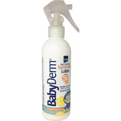 Intermed - Babyderm high protection sunscreen lotion SPF50 Βρεφικό αντηλιακό γαλάκτωμα υψηλής προστασίας για πρόσωπο & σώμα - 200ml