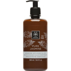 Apivita - Eco pack pure jasmine shower gel with essential oils Αφρόλουτρο με γιασεμί & αιθέρια έλαια - 500ml