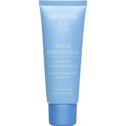 Apivita - Aqua Beelicious rich comfort hydrating cream Απαλή κρέμα ενυδάτωσης προσώπου πλούσιας υφής με λουλούδια & μέλι - 40ml