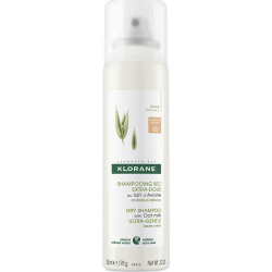 Klorane - Dry shampoo with oat milk for dark hair Σαμπουάν με γαλάκτωμα βρώμης για σκούρα μαλλιά - 150ml