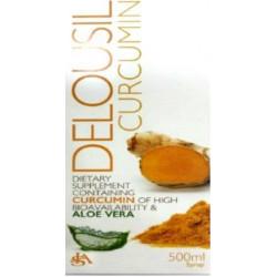 SJA Pharm - Delousil curcumin Συμπλήρωμα διατροφής με Κουρκουμίνη & Αλόη χωρίς ζάχαρη - 500ml