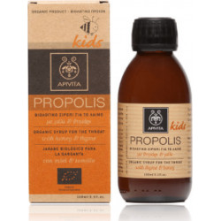 Apivita - Propolis Kids Syrup Παιδικό Βιολογικό Σιρόπι για το Λαιμό με μέλι & θυμάρι - 150ml