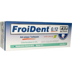 Froika - Froident 0.12 PVP action anti-plaque toothpaste Οδοντόκρεμα κατά της οδοντικής πλάκας με στέβια - 75ml