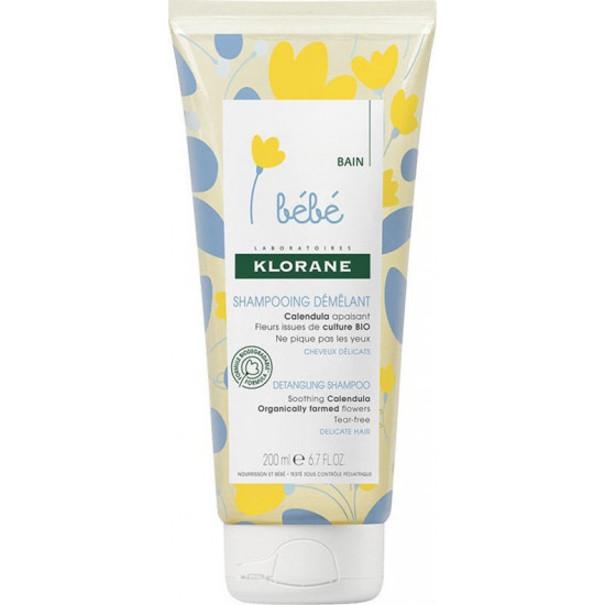 Klorane - Bebe detangling shampoo Προστατευτικό σαμπουάν για βρέφη με καλέντουλα - 200ml