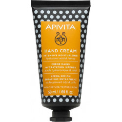 Apivita - Hand cream intensive moisturizing hyaluronic acid & honey Κρέμα χεριών εντατικής ενυδάτωσης με υαλουρονικό οξύ & μέλι - 50ml