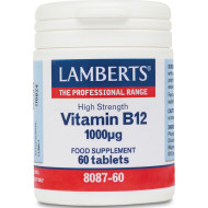Lamberts - Vitamin B12 1000mcg Συμπλήρωμα διατροφής Βιταμίνης B12 για την υγεία του νευρικού συστήματος - 60tabs