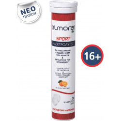 Elpen - Almora plus sport electrolytes Ηλεκτρολύτες με γεύση πορτοκάλι - 20 αναβράζοντα δισκία