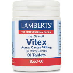 Lamberts - Vitex agnus castus 1000mg Συμπλήρωμα ρύθμισης του εμμηνορροϊκού κύκλου - 60tabs
