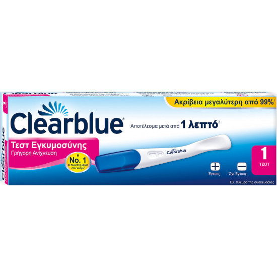 Clearblue - Pregnancy test rapid detection Τεστ εγκυμοσύνης για γρήγορη ανίχνευση - 1τμχ
