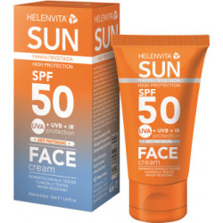 Helenvita - Sun anti-photoaging face cream SPF50 Αντηλιακή κρέμα προσώπου κατά της φωτογήρανσης - 50ml