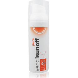 Vencil - Sunoff pure cream SPF50 Αντηλιακή κρέμα προσώπου με υψηλό δείκτη προστασίας - 50ml