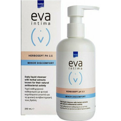 Intermed - Eva intima herbosept pH 3.5 minor discomfort Υγρό καθημερινού καθαρισμού ευαίσθητης περιοχής με φυτικά εκχυλίσματα & αντιβακτηριδιακή δράση - 250ml