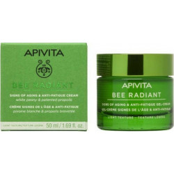 Apivita - Bee Radiant signs of aging & anti-fatigue cream light texture Κρέμα για σημάδια γήρανσης & ξεκούραστη όψη ελαφριάς υφής με λευκή παιώνια & πρόπολη - 50ml