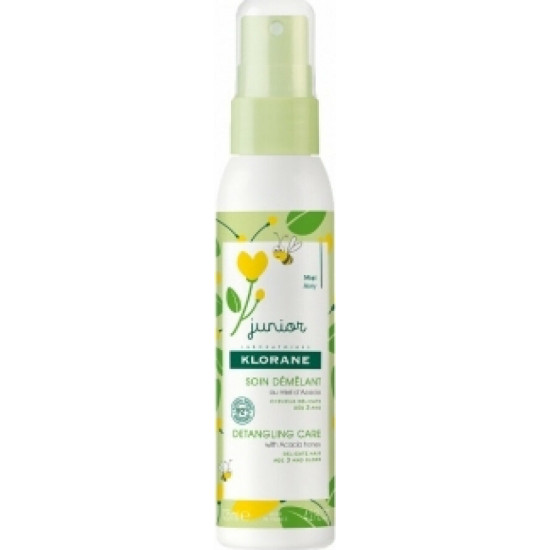 Klorane - Junior detangling care with acacia honey Παιδικό σπρέι μαλλιών για ξέμπλεγμα με μέλι ακακίας από 3 ετών - 125ml