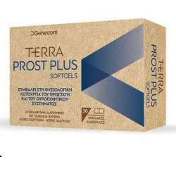 Genecom - Terra prost plus Συμπλήρωμα διατροφής για την υγεία του προστάτη - 30 μαλακές κάψουλες