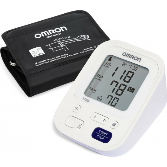 Omron - M3 intellisense 22-42cm HEM-7154-E Ψηφιακό πιεσόμετρο μπράτσου με περιχειρίδα - 1τμχ