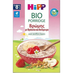 Hipp - Bio porridge Βρεφική κρέμα βρώμης με φράουλα και βατόμουρο από 8 μηνών και άνω - 250gr