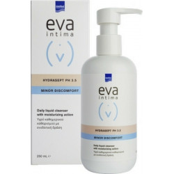 Intermed - Eva intima hydrasept pH 3.5 minor discomfort Υγρό καθαρισμού της ευαίσθητης περιοχής με ήπια αντισηπτική δράση - 250ml