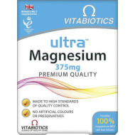 Vitabiotics - Ultra magnesium 375mg Συμπλήρωμα διατροφής με Μαγνήσιο - 60tabs
