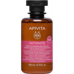Apivita - Intimate  Plus Απαλό Gel Καθαρισμού για την Ευαίσθητη Περιοχή για Επιπλέον Προστασία με πρόπολη & tea tree - 200ml