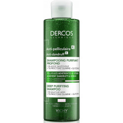 Vichy - Dercos Anti-Dandruff K Deep Purifying Shampoo Σαμπουάν Καθημερινής Χρήσης Κατά της Επίμονης Πιτυρίδας και της Λιπαρότητας  -250ml