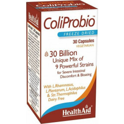 Health Aid - Coliprobio Συμπλήρωμα προβιοτικών για την αναπλήρωση της εντερικής χλωρίδας - 30caps
