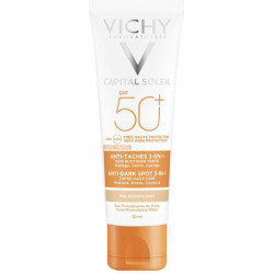 Vichy - Capital soleil anti-dark spot tinted 3 in 1 SPF50 Αντηλιακή κρέμα προσώπου με χρώμα μη λιπαρής υφής κατά των κηλίδων - 50ml