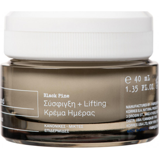 Korres - Black Pine bounce firming moisturizer 4D bio shapelift Κρέμα ημέρας μαύρη πεύκη για σύσφιγξη για κανονικές-μικτές επιδερμίδες - 40ml