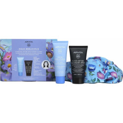 Apivita - Aqua beelicious oil free hydrating gel-cream light texture Κρέμα-τζελ ενυδάτωσης ελαφριάς υφής - 40ml & Δώρο Black detox cleansing jelly Τζελ καθαρισμού για πρόσωπο & μάτια - 50ml & Headband Κορδέλα μαλλιών