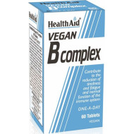 Health Aid - Vegan B complex Συμπλήρωμα διατροφής με σύμπλεγμα βιταμινών B - 60tabs
