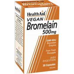 Health Aid - Bromelain 500mg Συμπλήρωμα διατροφής για την πέψη και τον μεταβολισμό - 30caps