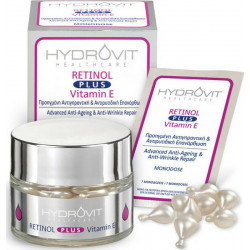 Target Pharma - Hydrovit retinol plus Vitamin E monodose Αντιγηραντικός ορός προσώπου με Βιταμίνη Ε σε μονοδόσεις - 60caps