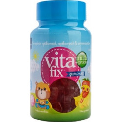 Intermed - Vitafix multi & probio gummies Συμπλήρωμα διατροφής με βιταμίνες, ιχνοστοιχεία & προβιοτικά με γεύση φράουλα - 60 ζελεδάκια