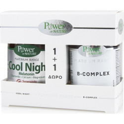 Power Health - Classics platinum range cool night Φυσική φόρμουλα κατά της αϋπνίας - 30caps & Δώρο B-Complex Συμπλήρωμα Βιταμινών Β - 20tabs