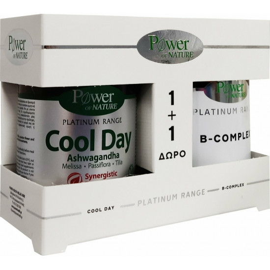 Power Health - Platinum range cool day Συμπλήρωμα διατροφής για την υγεία του νευρικού συστήματος - 30tabs & Δώρο B-Complex Συμπλήρωμα Βιταμινών Β - 20tabs
