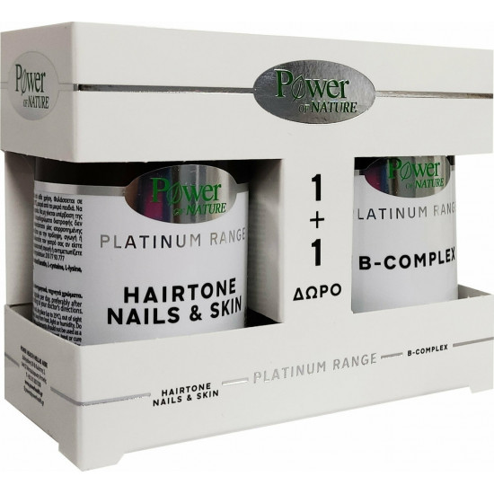 Power Health - Platinum range Hairtone nails & skin Συμπλήρωμα διατροφής για δέρμα, μαλλιά & νύχια - 30caps & Δώρο B-Complex Συμπλήρωμα Βιταμινών Β - 20tabs