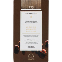 Korres - Argan oil advanced colorant No 7.73 Μόνιμη βαφή μαλλιών (Χρυσή μόκα) - 1τμχ