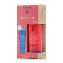 Apivita - Bee Sun Safe face & body hydra melting SPF50 spray Αντηλιακό ενυδατικό σπρέι προσώπου & σώματος - 200ml & Δώρο After sun gel-cream Δροσιστική κρέμα - 100ml