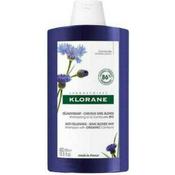 Klorane - Anti-Yellowing Shampoo with Centaury Σαμπουάν Με Κενταύρια Κατά του Κιτρινίσματος για Λευκά ή Γκρίζα μαλλιά - 400ml