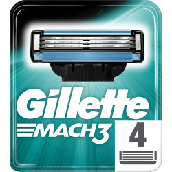 Gillette-  Mach3 Ανταλλακτικά για Ξυραφάκι - 4τμχ