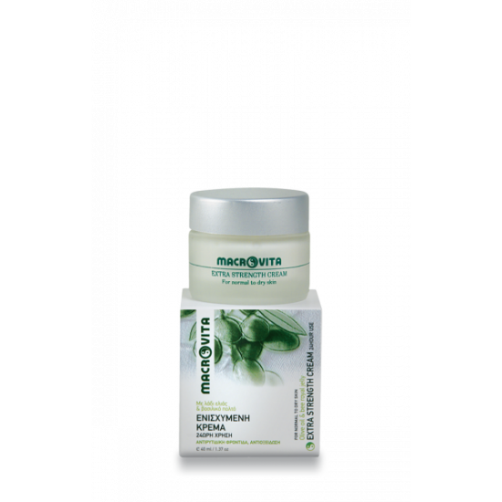 Macrovita - Ενισχυμένη κρέμα με λάδι ελιάς & βασιλικό πολτό - 40ml