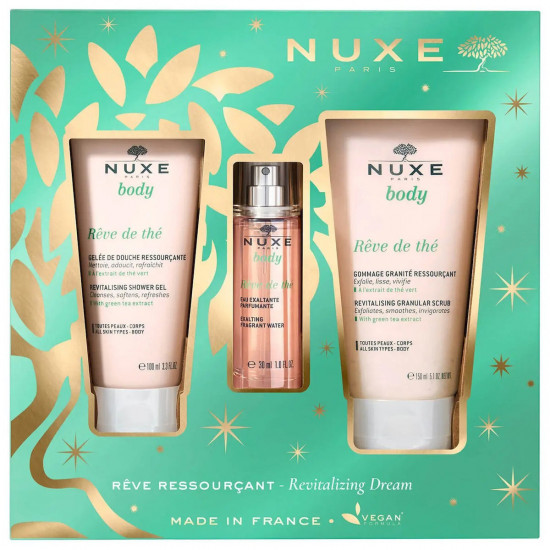 Nuxe - Promo Body Reve de The Revitalising Shower Gel - 100ml & Exalting Fragrant Water - 30ml & Revitalising Scrub Σώματος - 150ml