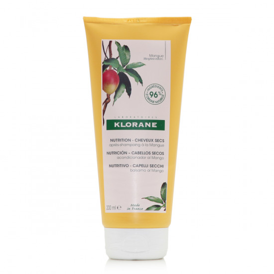 Klorane - Mango Nourishing Conditioner Μαλακτική Κρέμα Θρέψης Με Μάνγκο Για Ξηρά Μαλλιά - 200ml