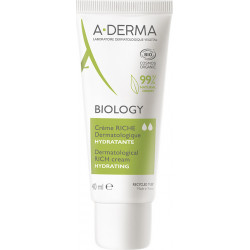 A-Derma - Biology Dermatological Rich Cream Hydrating Ενυδατική Κρέμα Με Πλούσια Υφή - 40ml