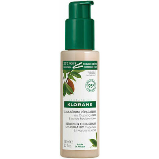 Klorane - Cupuacu Cica Serum Επανορθωτικός Ορός Με Βιολογικό Cupuacu & Yαλουρονικό Οξύ Για Ξηρά - Κατεστραμμένα Μαλλιά  - 100ml