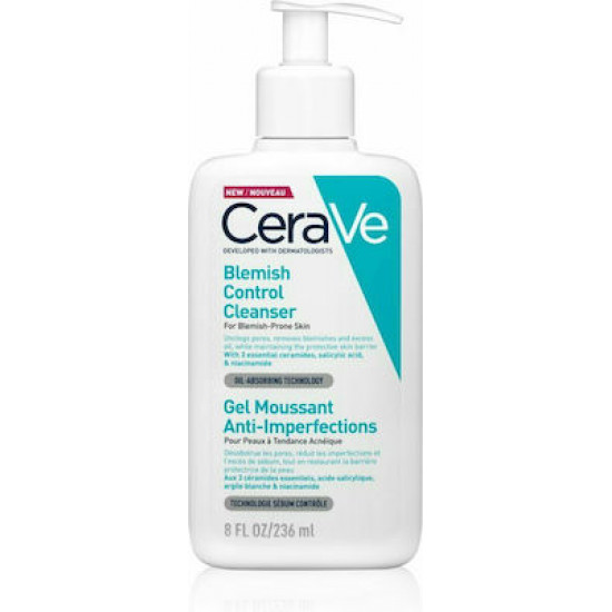 CeraVe - Blemish Control Cleanser Gel Τζελ Καθαρισμού Προσώπου για το Δέρμα με Τάση Ακμής - 236ml