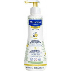 Mustela - Nourishing Cleansing Baby Cold Cream Αφρόλουτρο για το Ευαίσθητο και Ξηρό Δέρμα του Μωρού - 300ml