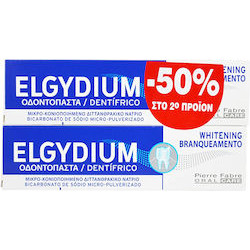 Elgydium - Whitening Toothpaste Λευκαντική Οδοντόκρεμα - 2 x 75ml (- 50% στο 2ο Προϊόν)