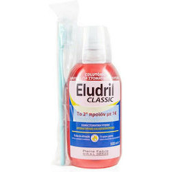 Elgydium - Promo Pack Eludril Classic Στοματικό Διάλυμα - 500ml & Clinic Οδοντόβουρτσα Μπλε 15/100 Extra Soft  - 1τμχ