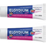 Elgydium - Οδοντόκρεμα Kids Gel με Γεύση Red Berries, 50ml για 2+ χρονών - 2τεμ